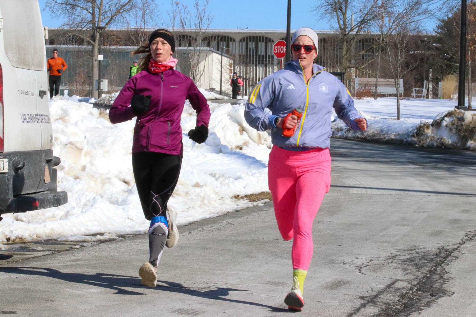 Megan James racing on a winter course in New York's Capital Region